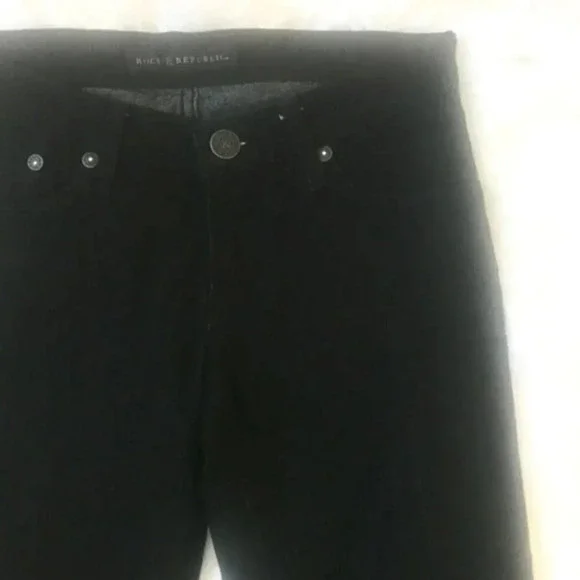 Rock & Republic Side Coated Black Skinny Jeans 25 - Picture 5 of 6